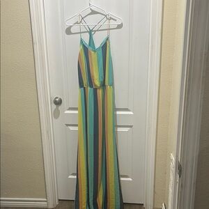 Umgee Teal and Blue Dress